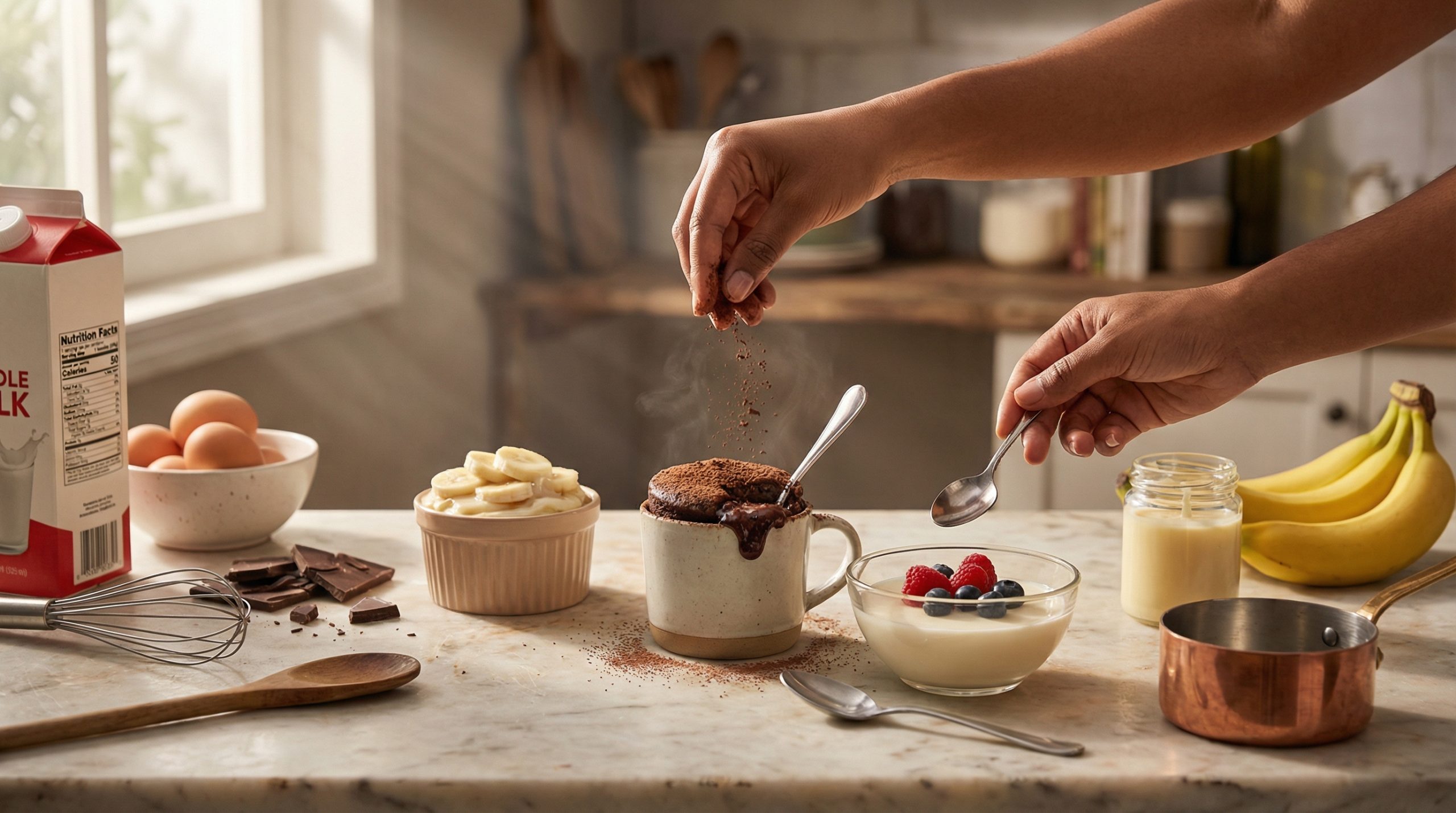 Transforme ingredientes básicos em Doces Rápidos criativos