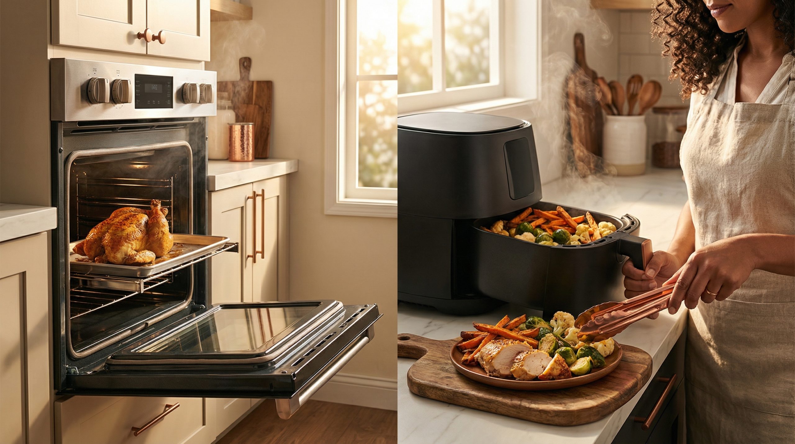 Pratos completos pedem apenas Forno e Airfryer (tudo junto)