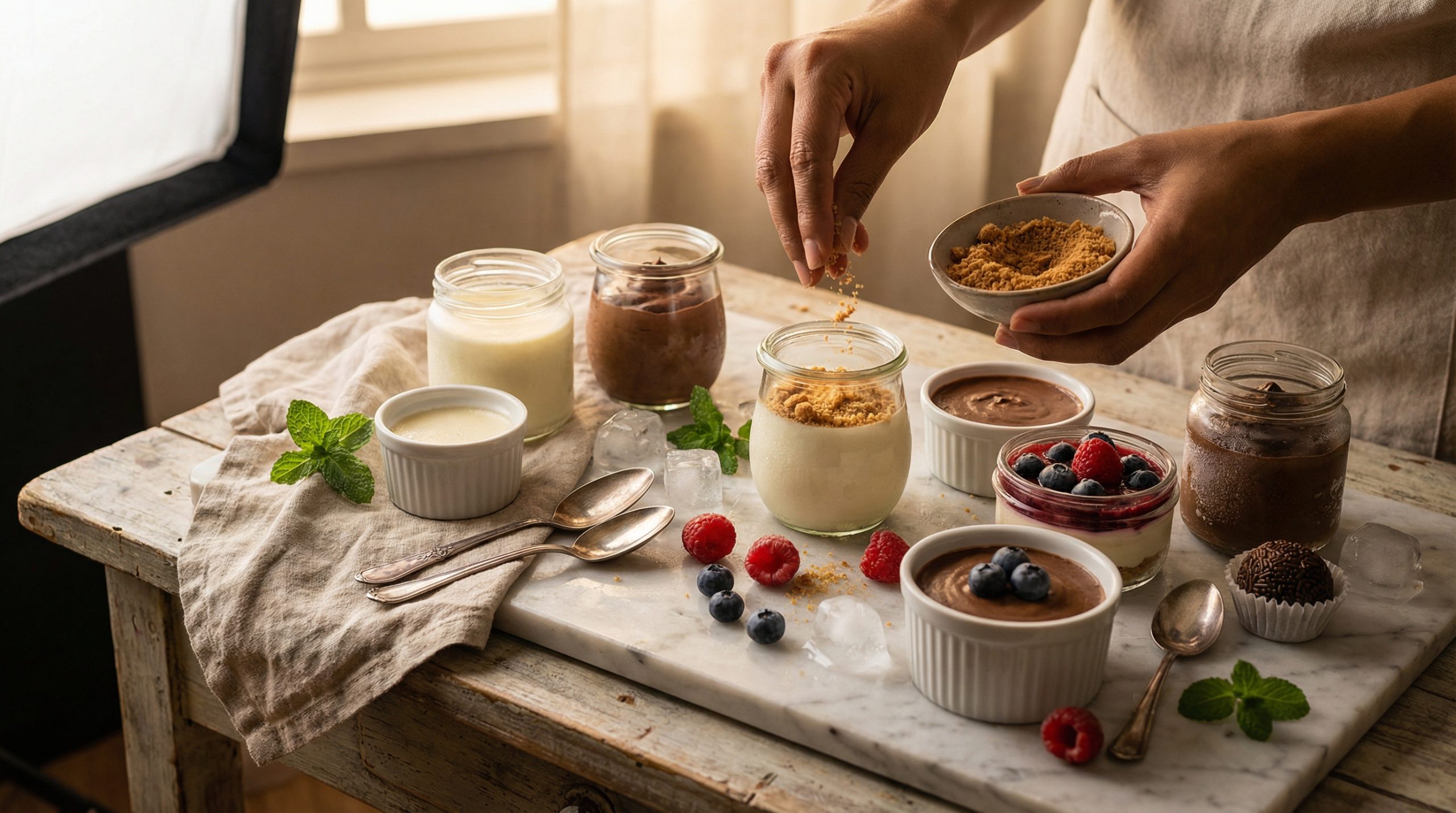 Nada de forno nestes Doces Rápidos (bem gelados)