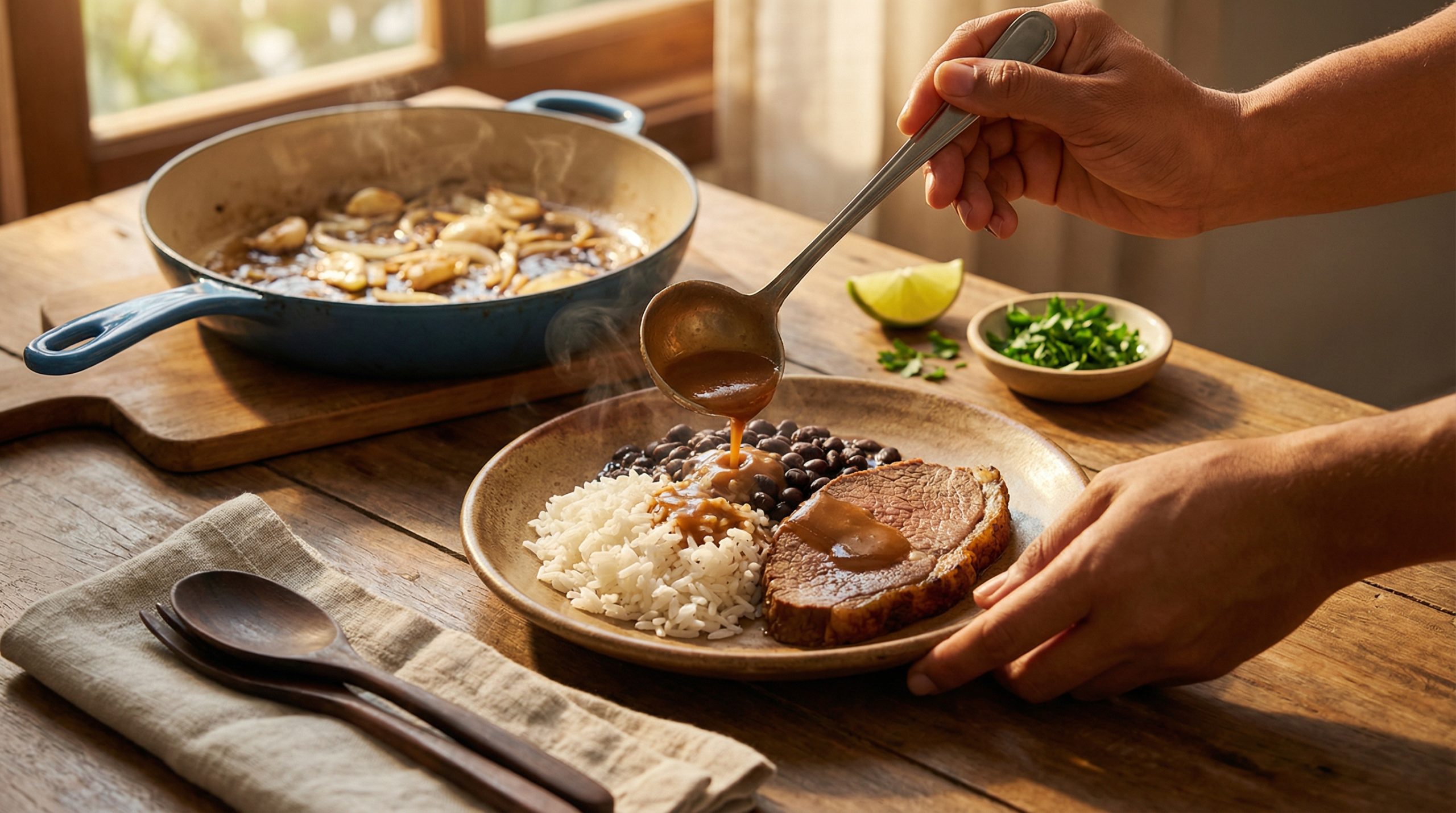 Molho encorpado muda qualquer Almoço Caseiro (técnica simples)