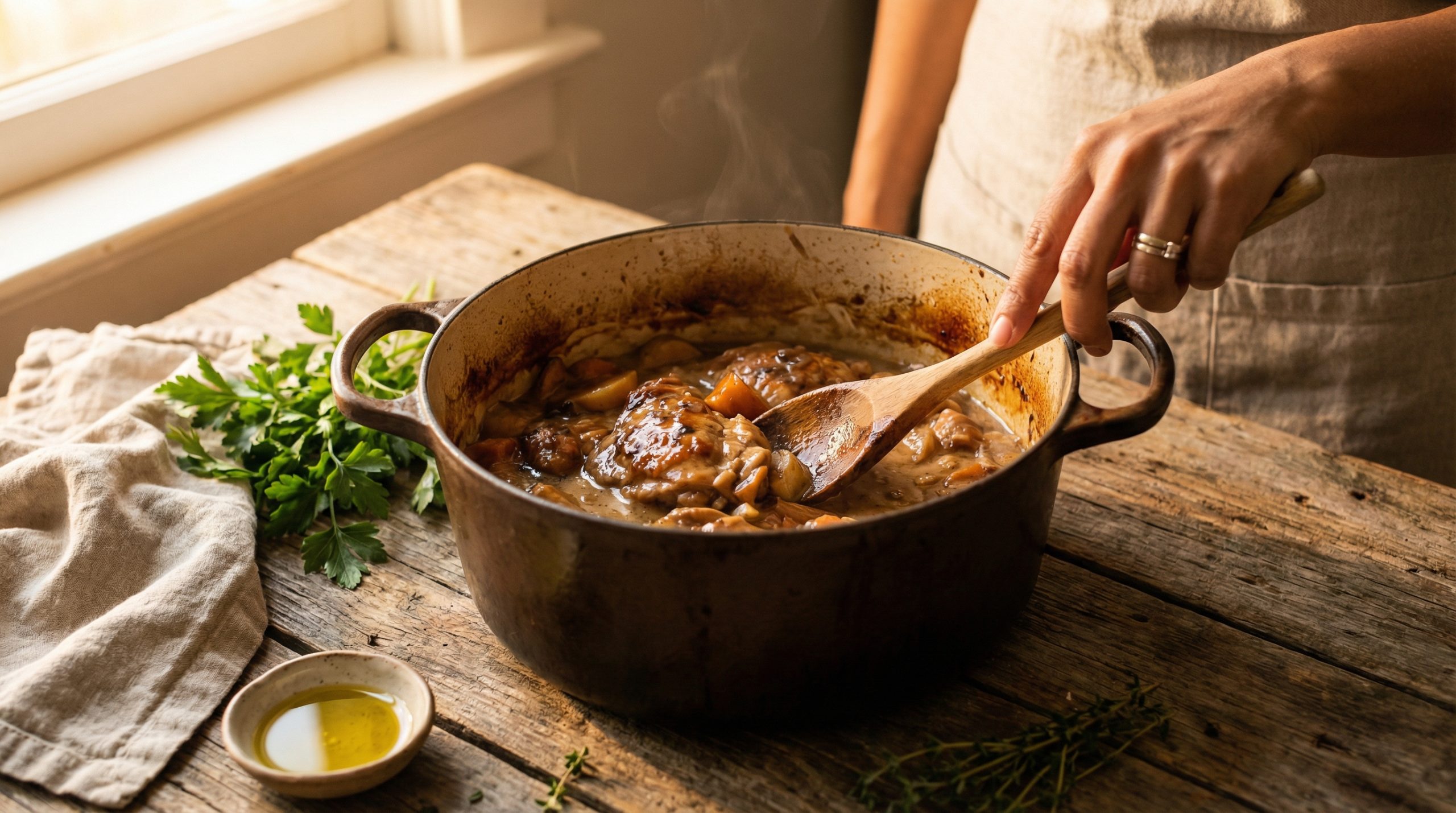Crosta dourada traz sabor extra à Uma Panela Só (sem ferver)