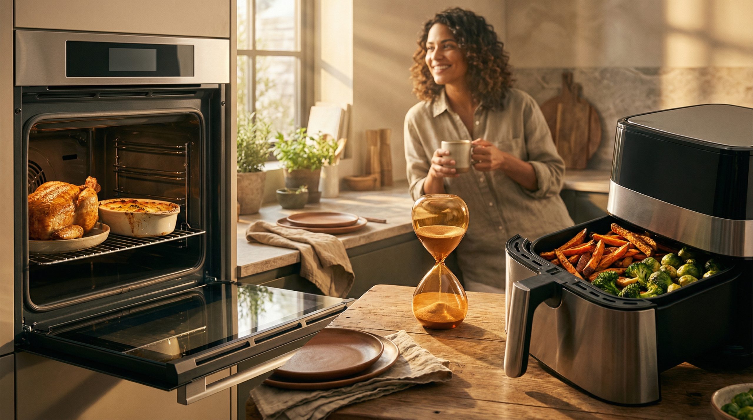 Calor e tempo ditam o sucesso no Forno e Airfryer (sem mexer)