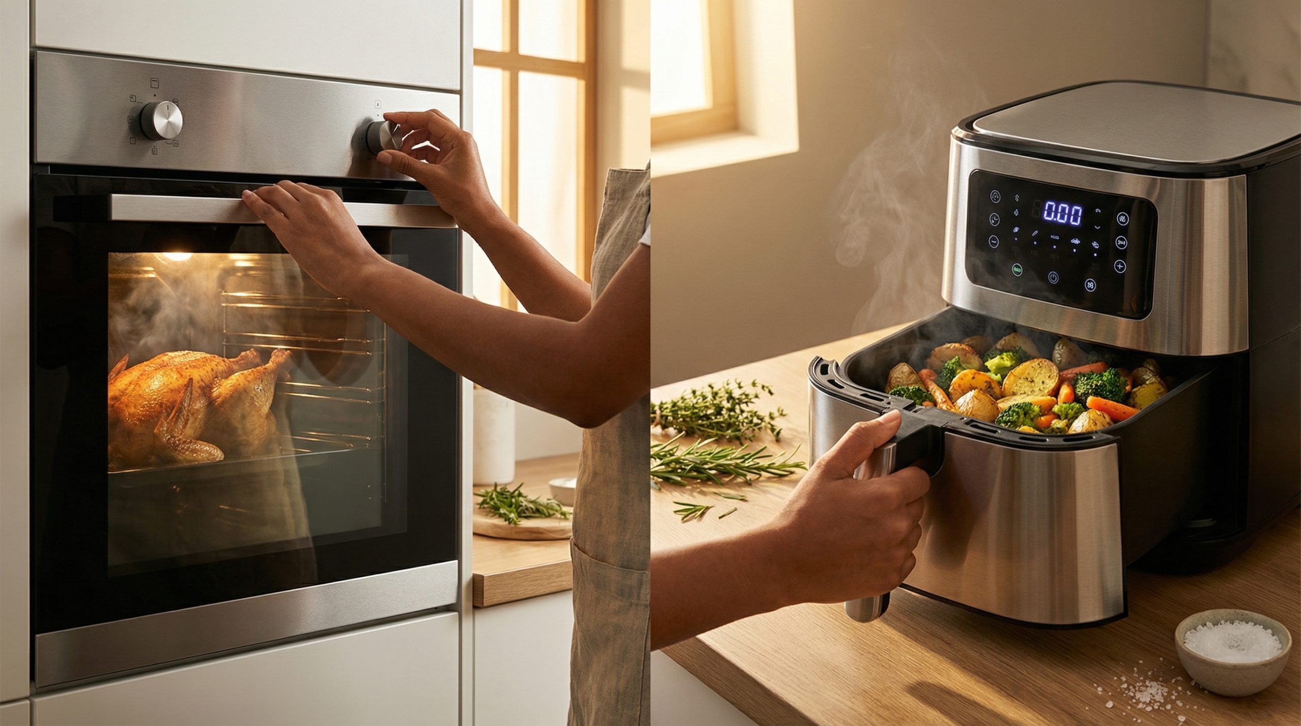 Ajustes de temperatura mudam o jogo no Forno e Airfryer