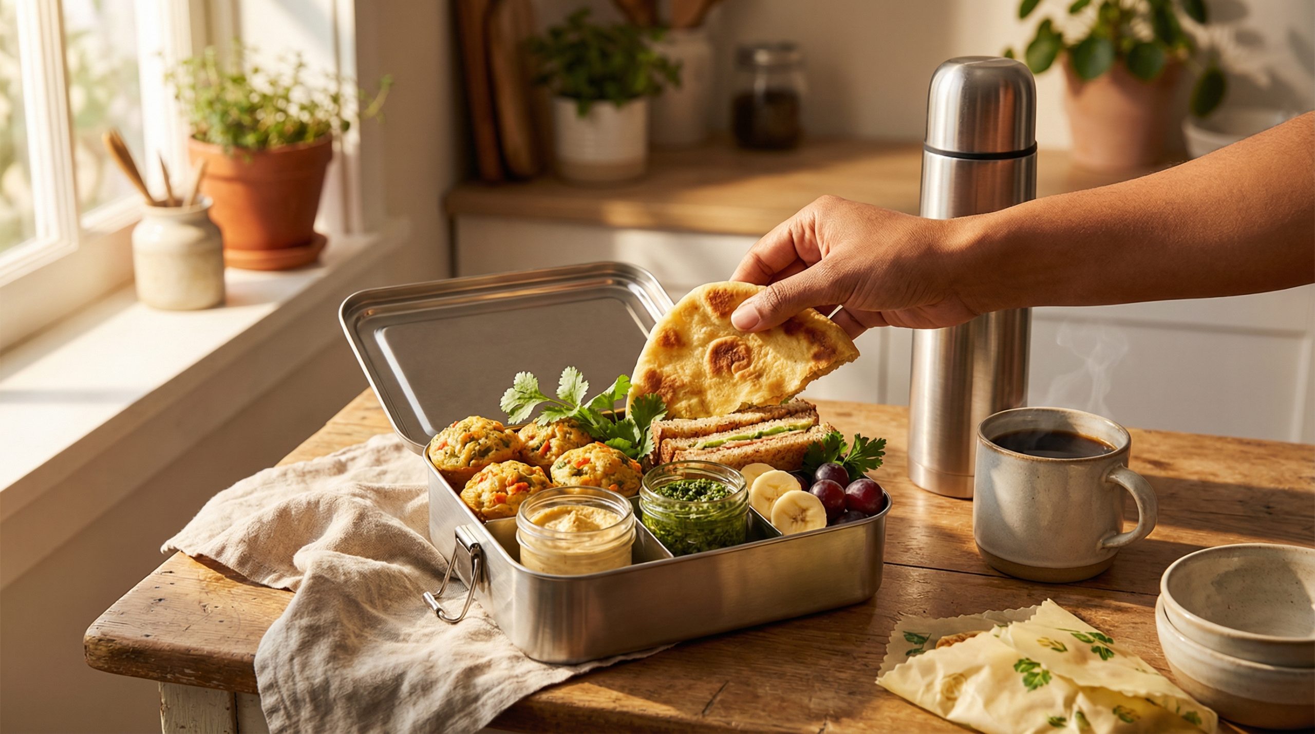 Lancheira renovada com Café e Lanches fáceis de levar