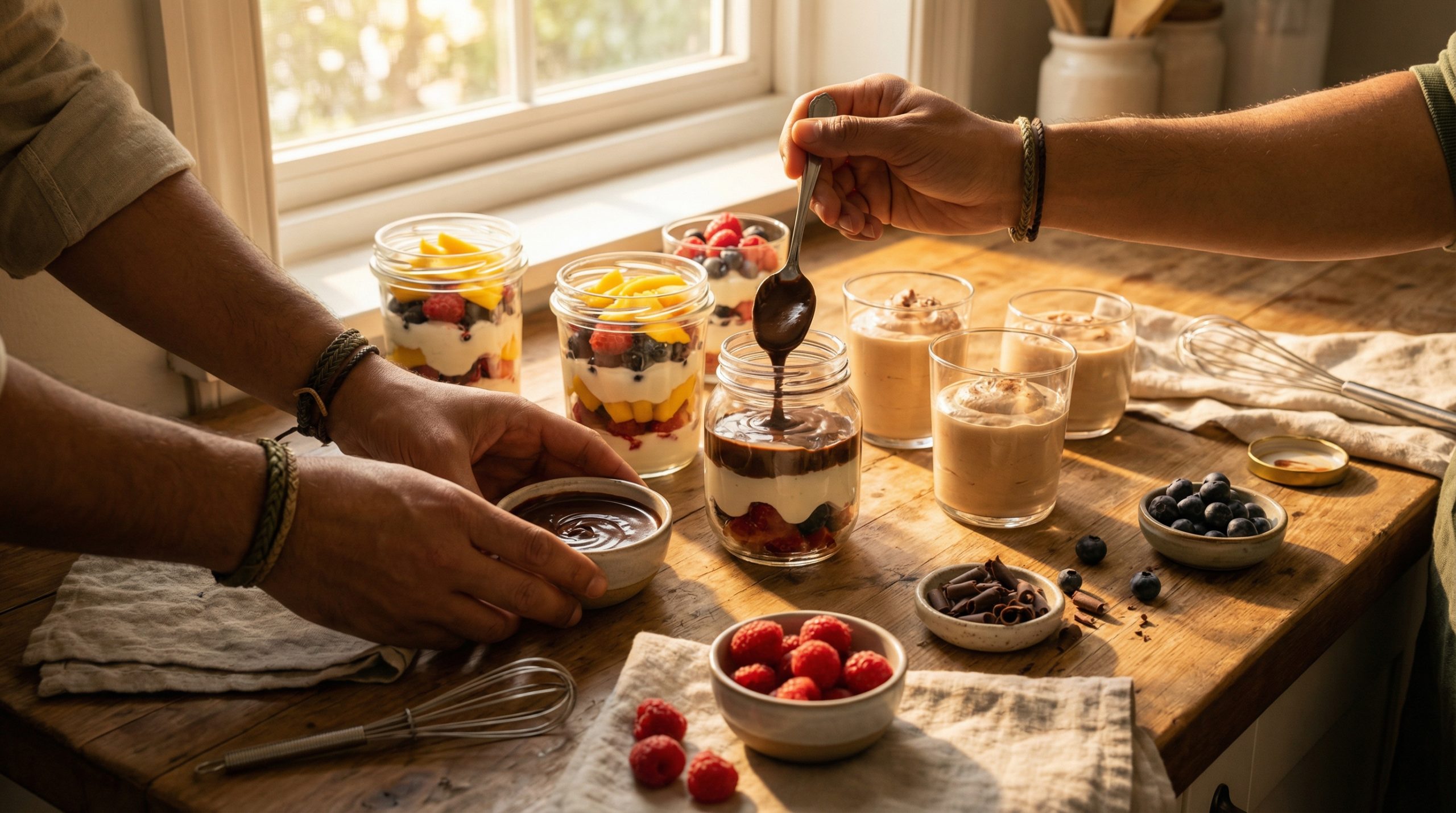 Zero calor: apenas misture e sirva Doces Rápidos