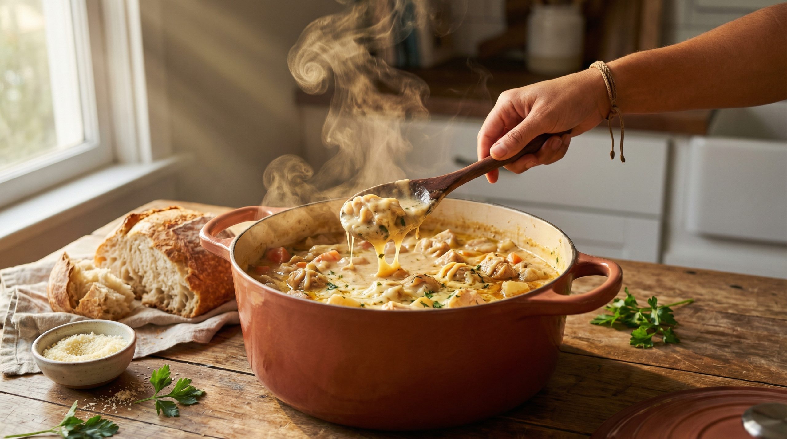 Crie refeições cremosas pelo método Uma Panela Só (rende muito)