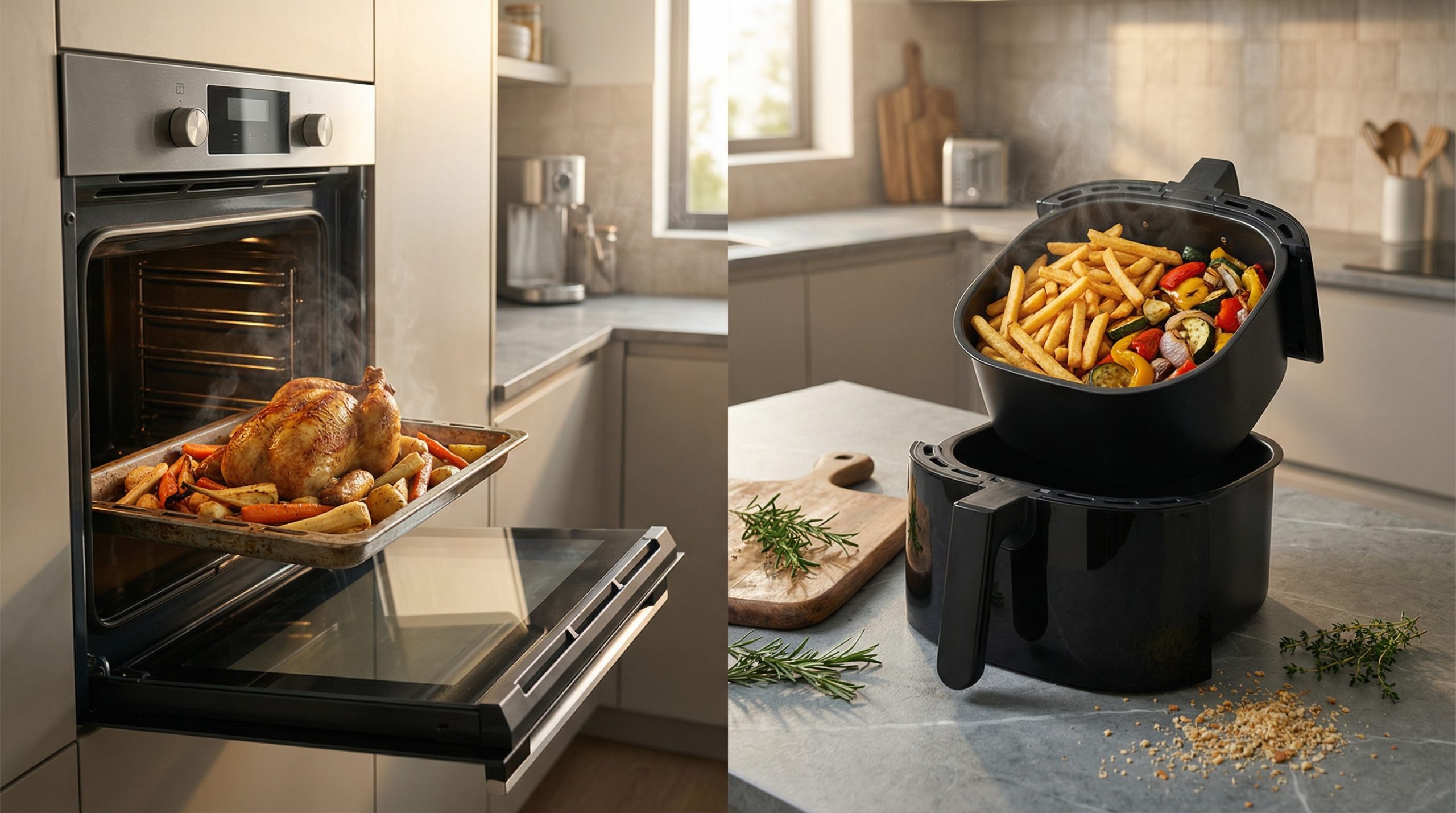 Ponto dourado sem mexer — só no Forno e Airfryer