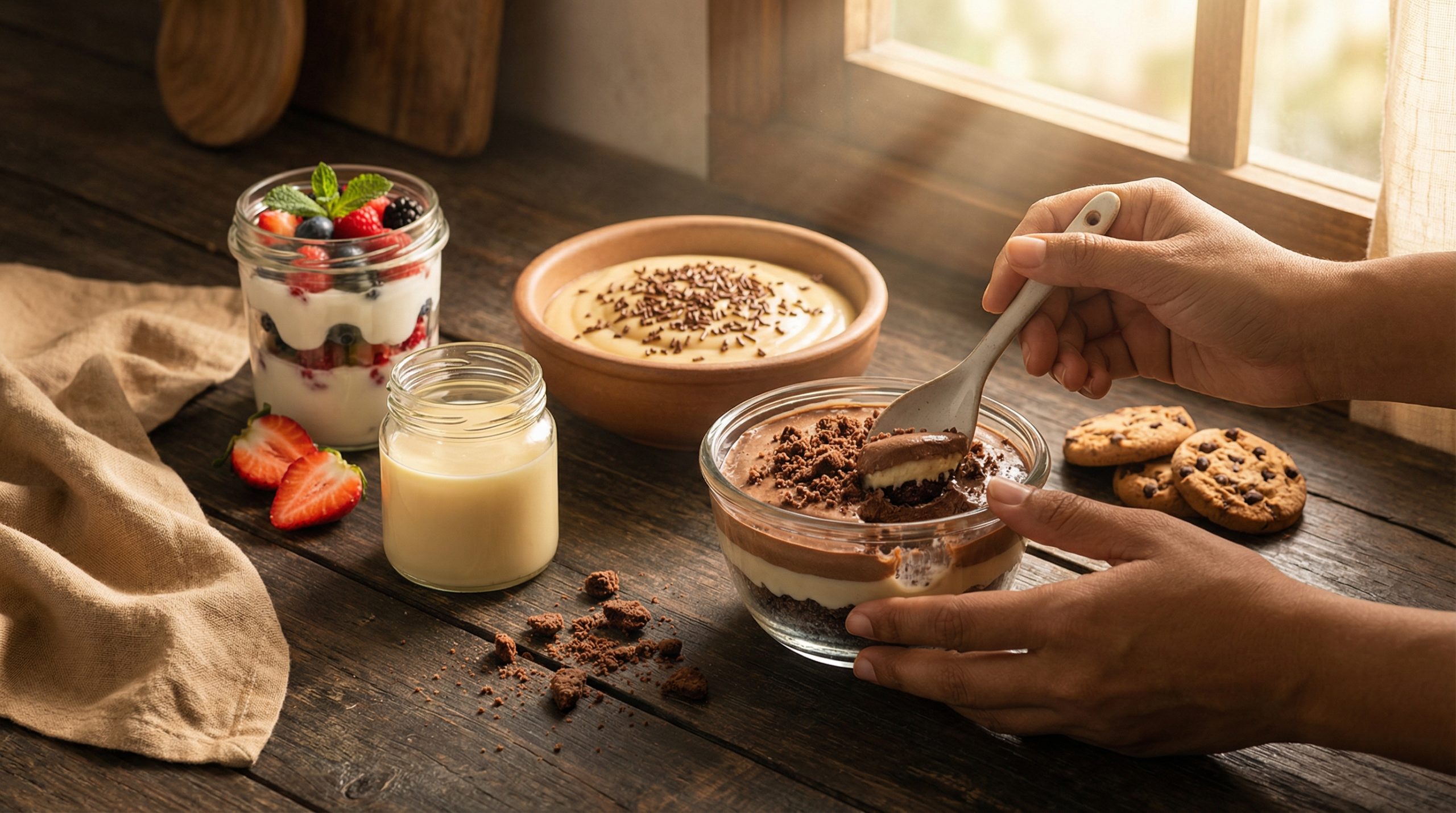 Sem fogão: monte Doces Rápidos na tigela