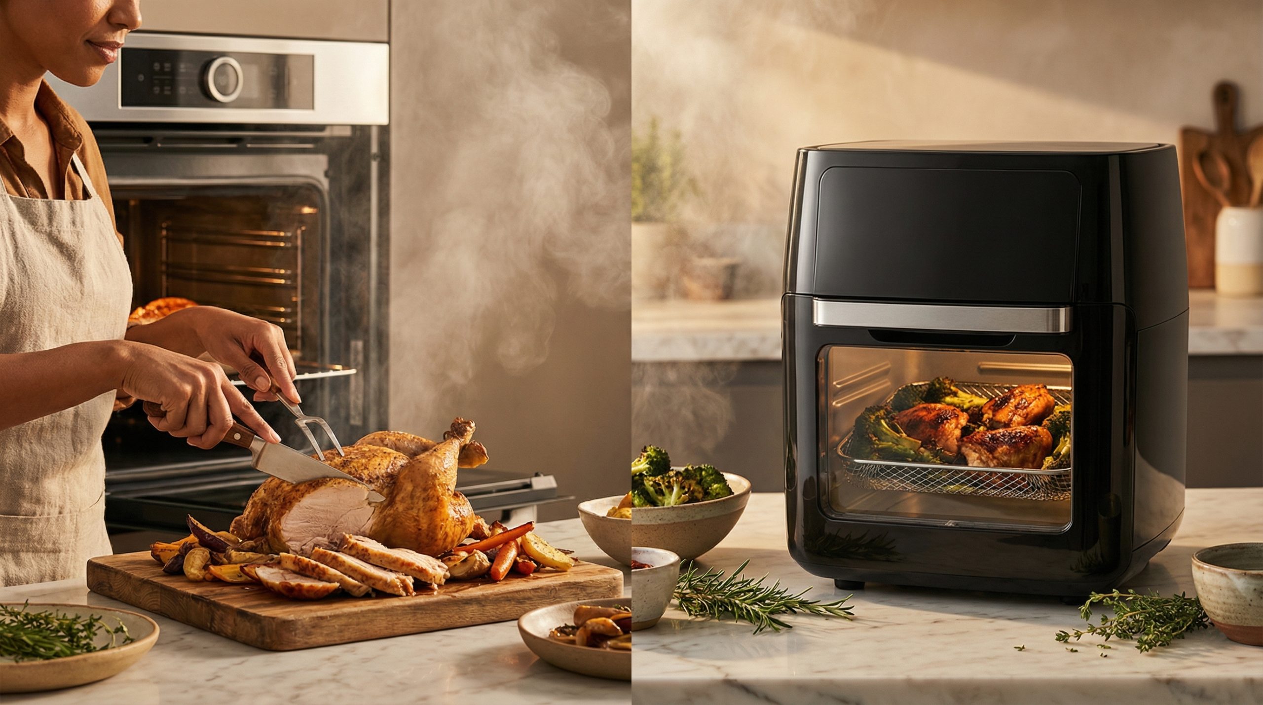 Assados suculentos via Forno e Airfryer (ponto exato)