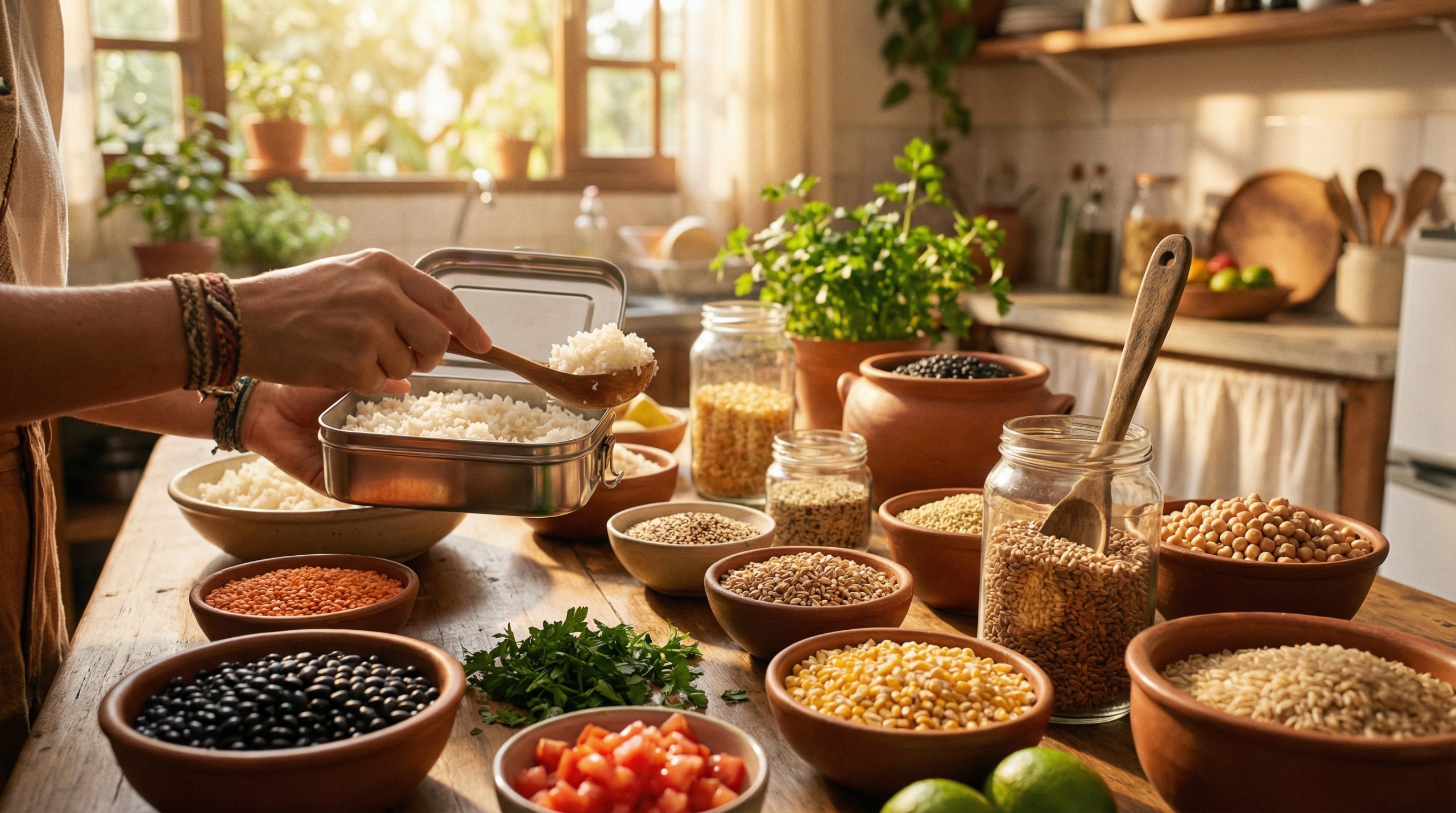 Variedade de grãos no Almoço Caseiro (muito além do arroz)