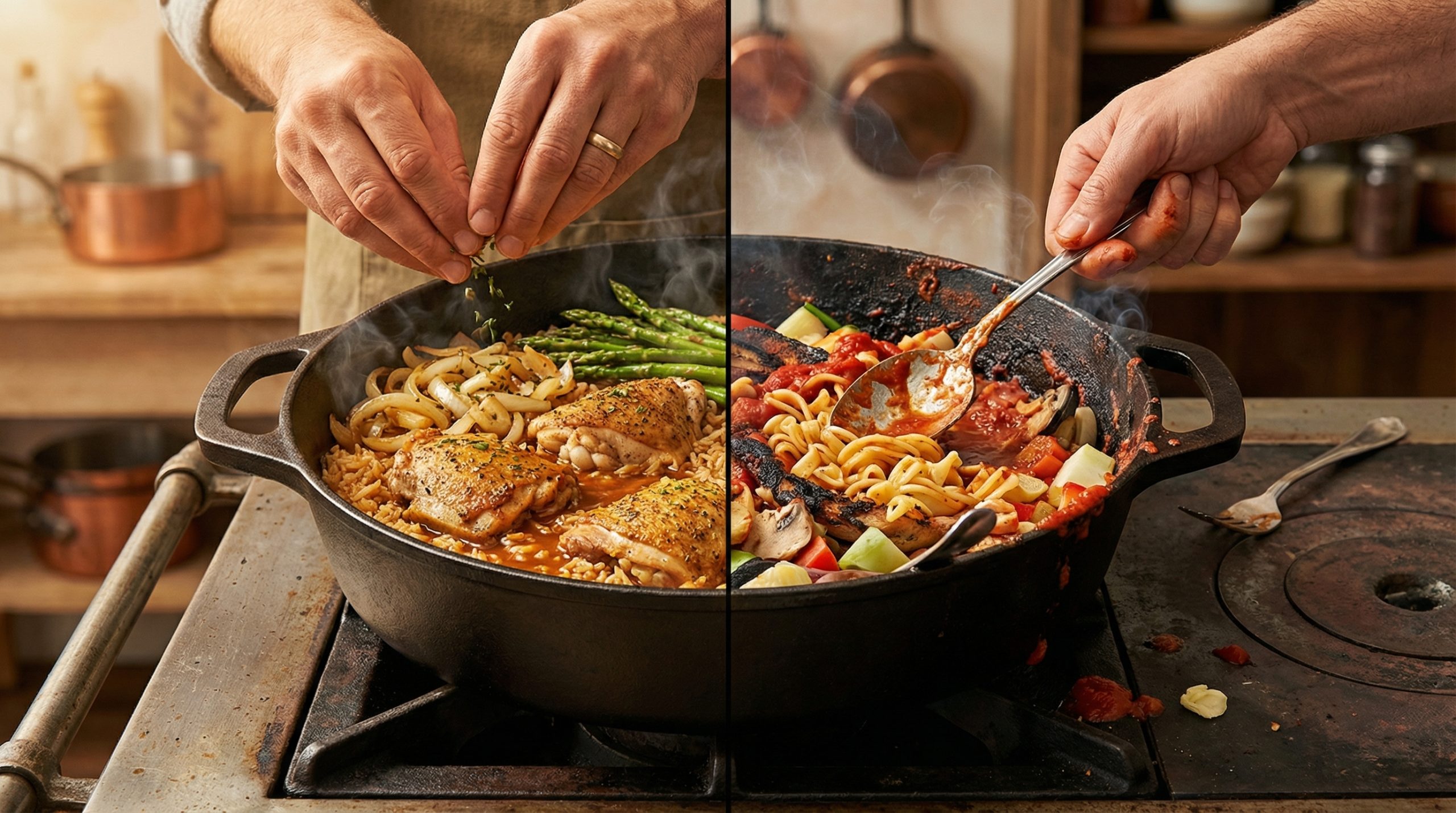 Ignorar a ordem arruína o resultado de Uma Panela Só (cuidado)