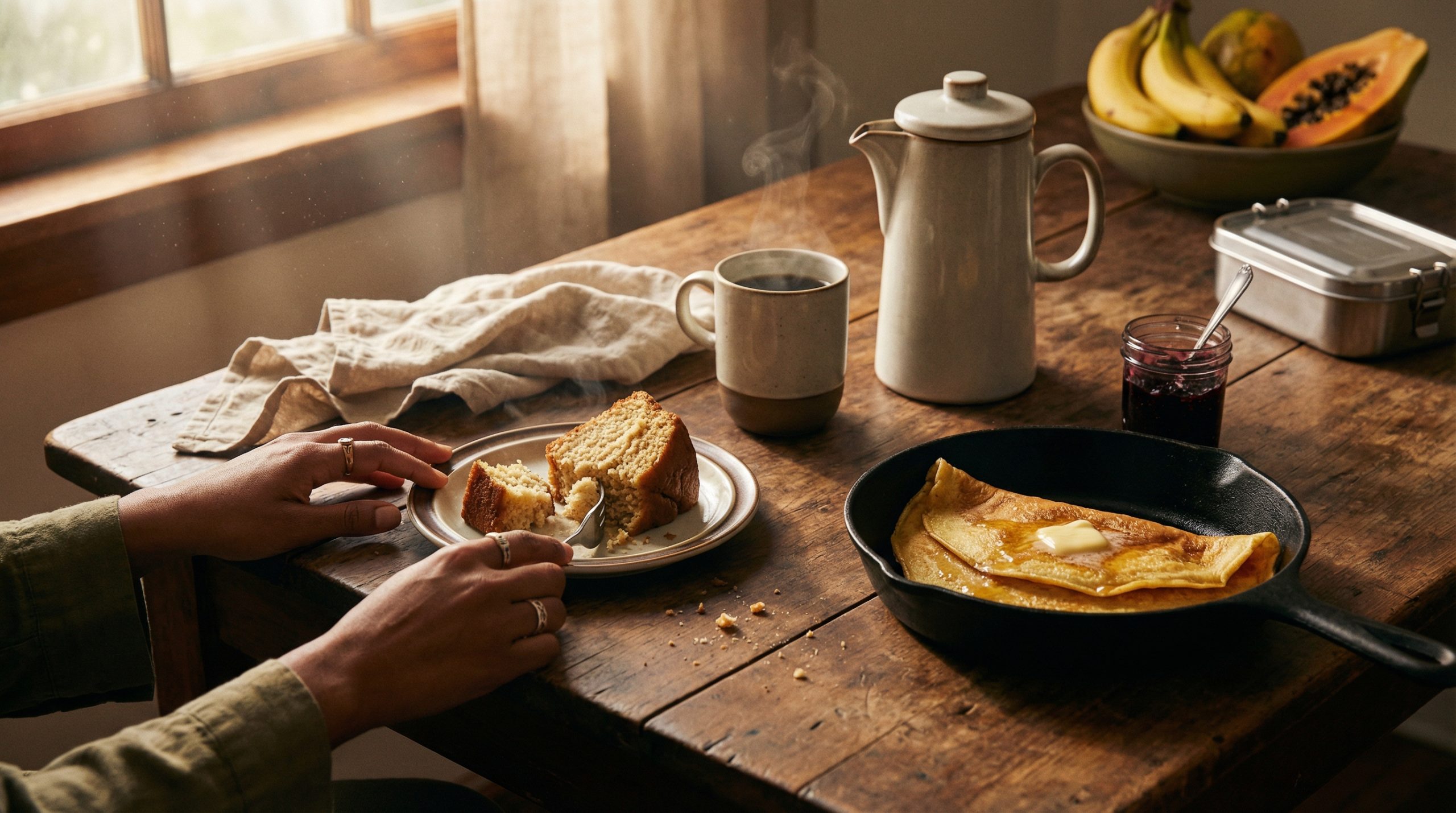 Adeus massa seca em Café e Lanches (fica macio)