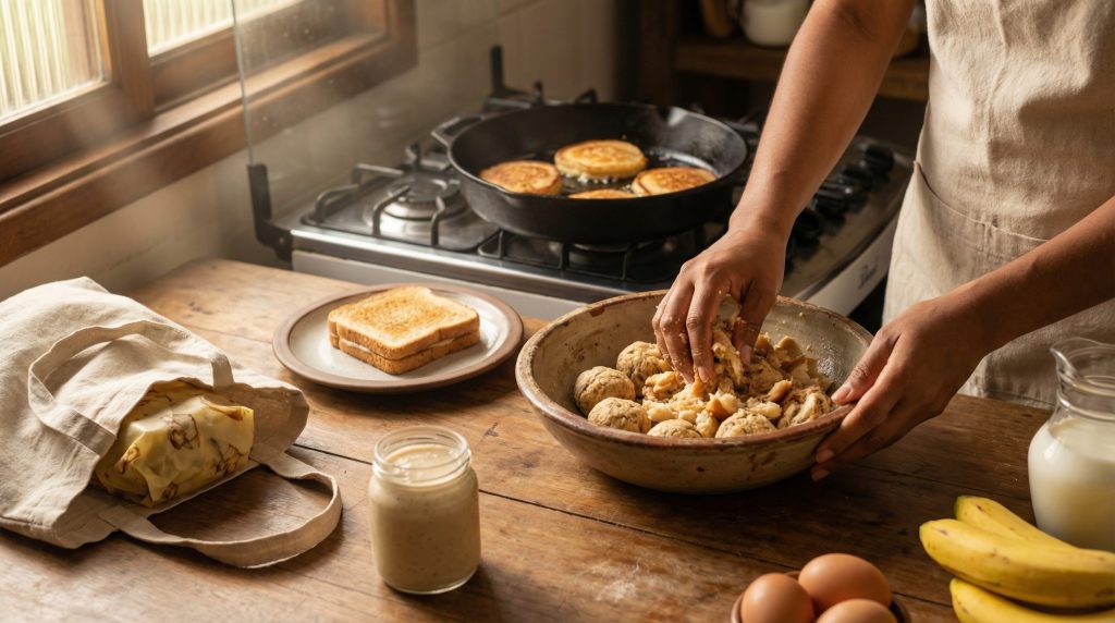 Reaproveite pão dormido no Café e Lanches — economia certa