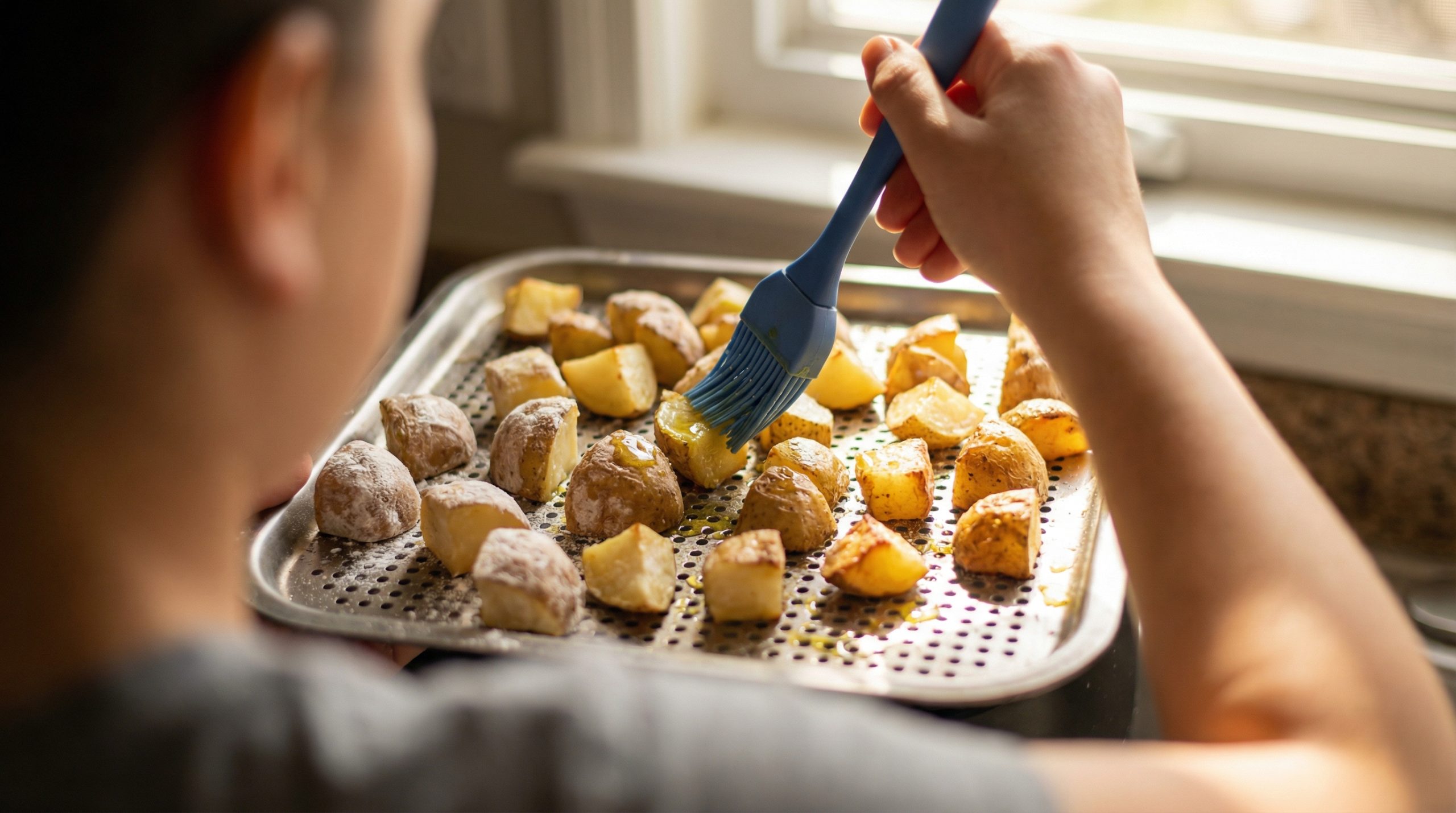 Cubos pequenos ressecam antes de dourar no Forno e Airfryer - 2